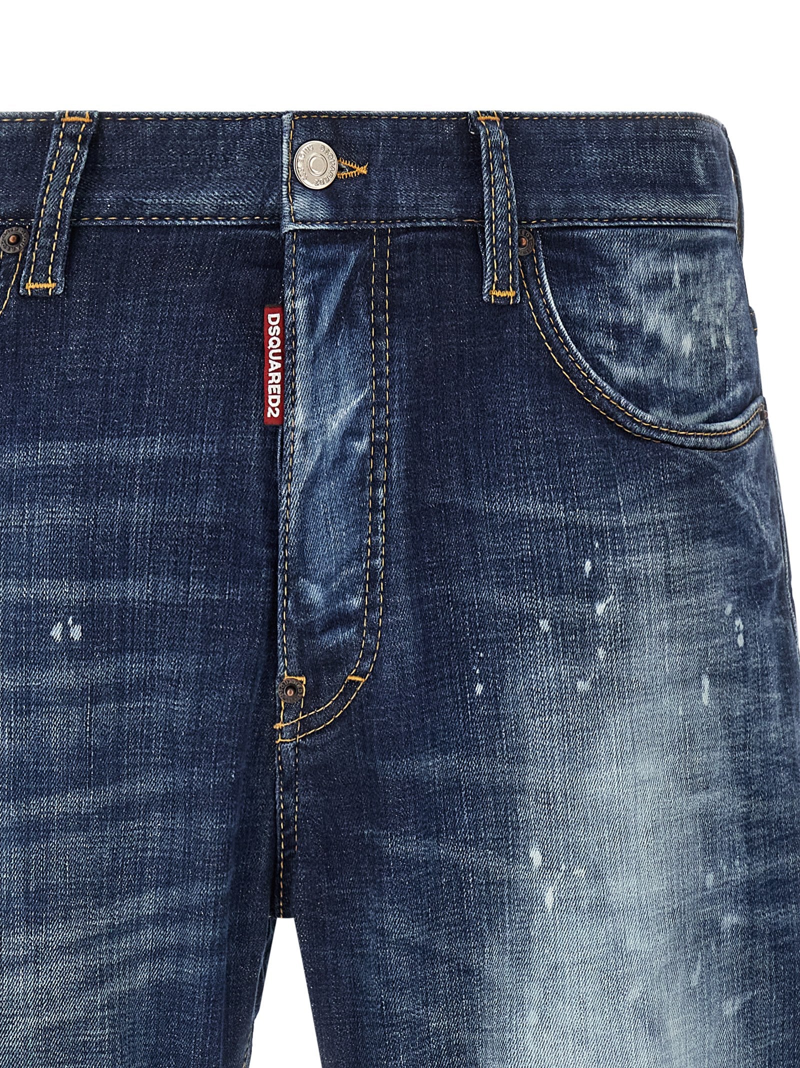 Dsquared² Blaue Baumwoll-Jeans im Slim Fit