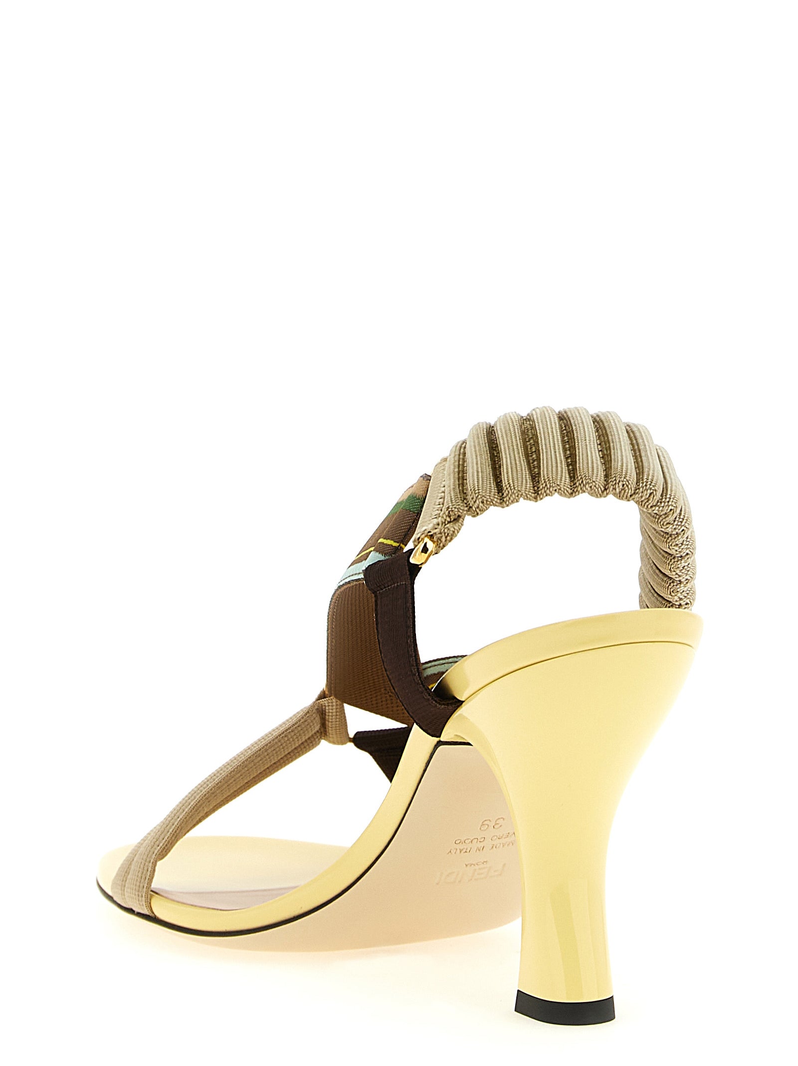 Fendi Midi-Absatzpumps aus mehrfarbiger Viskose