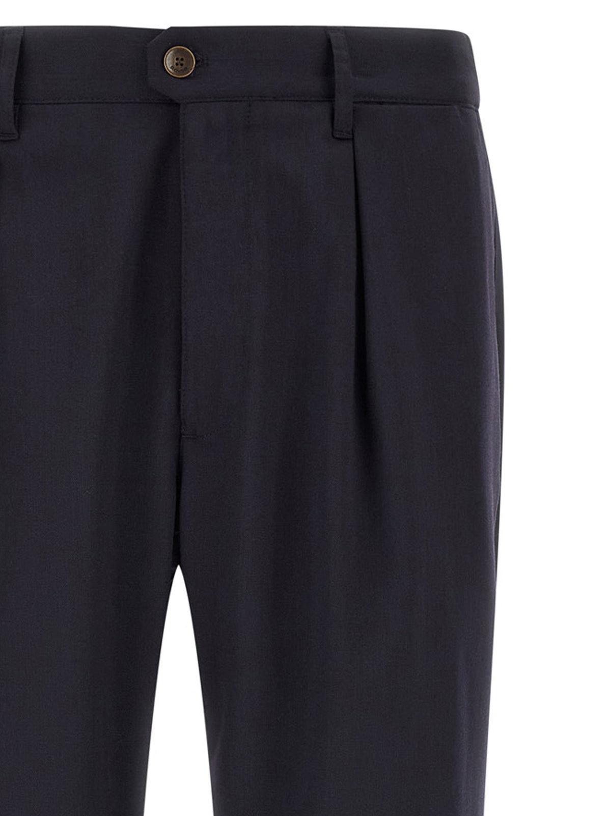Incotex Blaue Zigarettenhose aus Polyester
