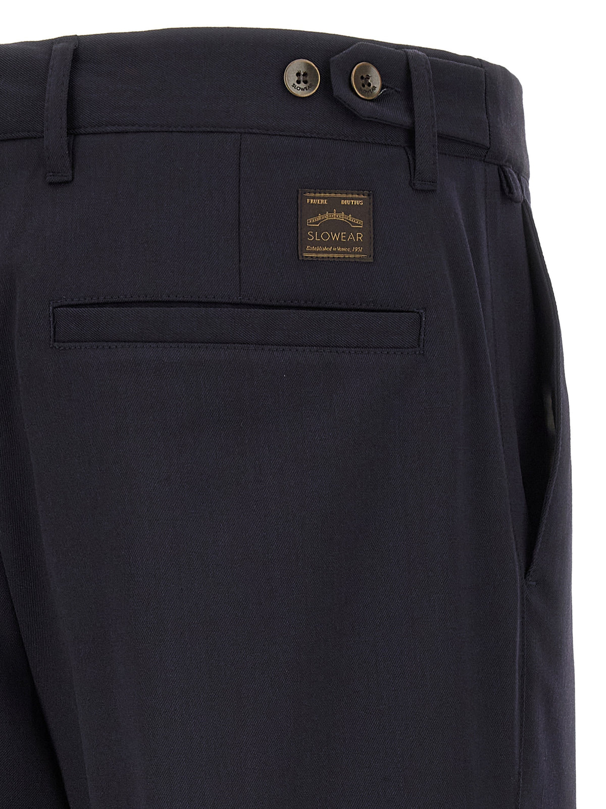 Incotex Blaue Zigarettenhose aus Polyester