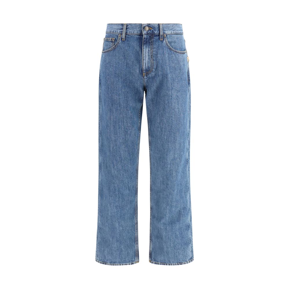 Burberry Blaue Jeans aus Baumwolle im geraden Schnitt