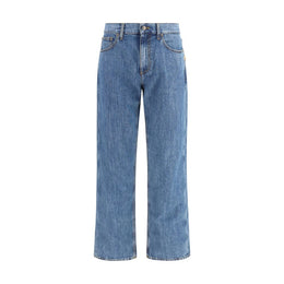 Burberry Blaue Jeans aus Baumwolle im geraden Schnitt