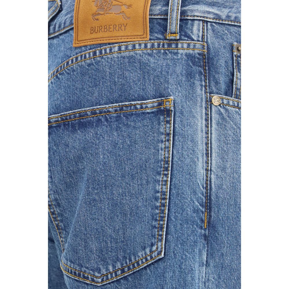 Burberry Blaue Jeans aus Baumwolle im geraden Schnitt
