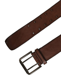 Dolce & Gabbana Gürtel Braun Leder Dornschließe Metall