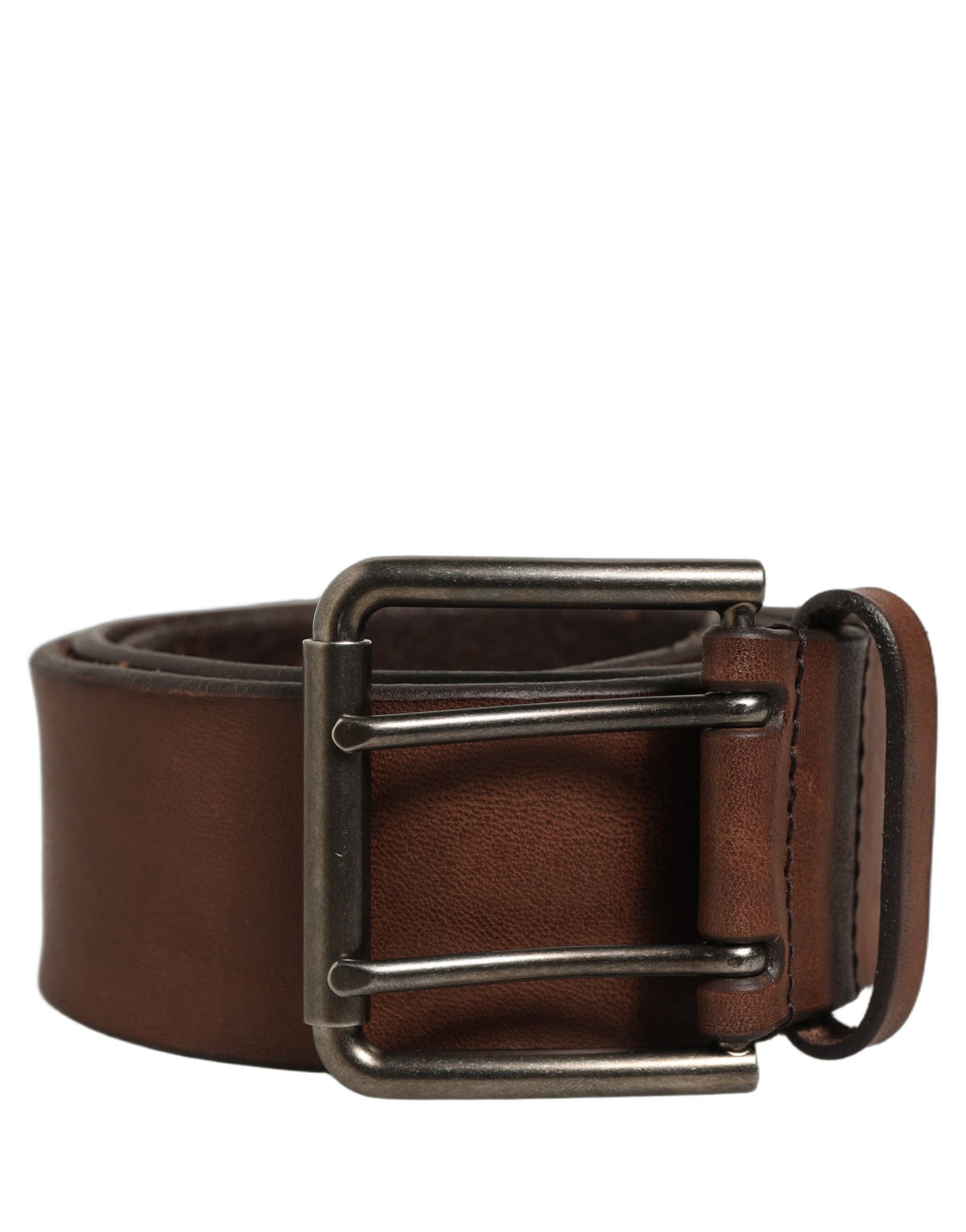 Dolce & Gabbana Gürtel Braun Leder Dornschließe Metall