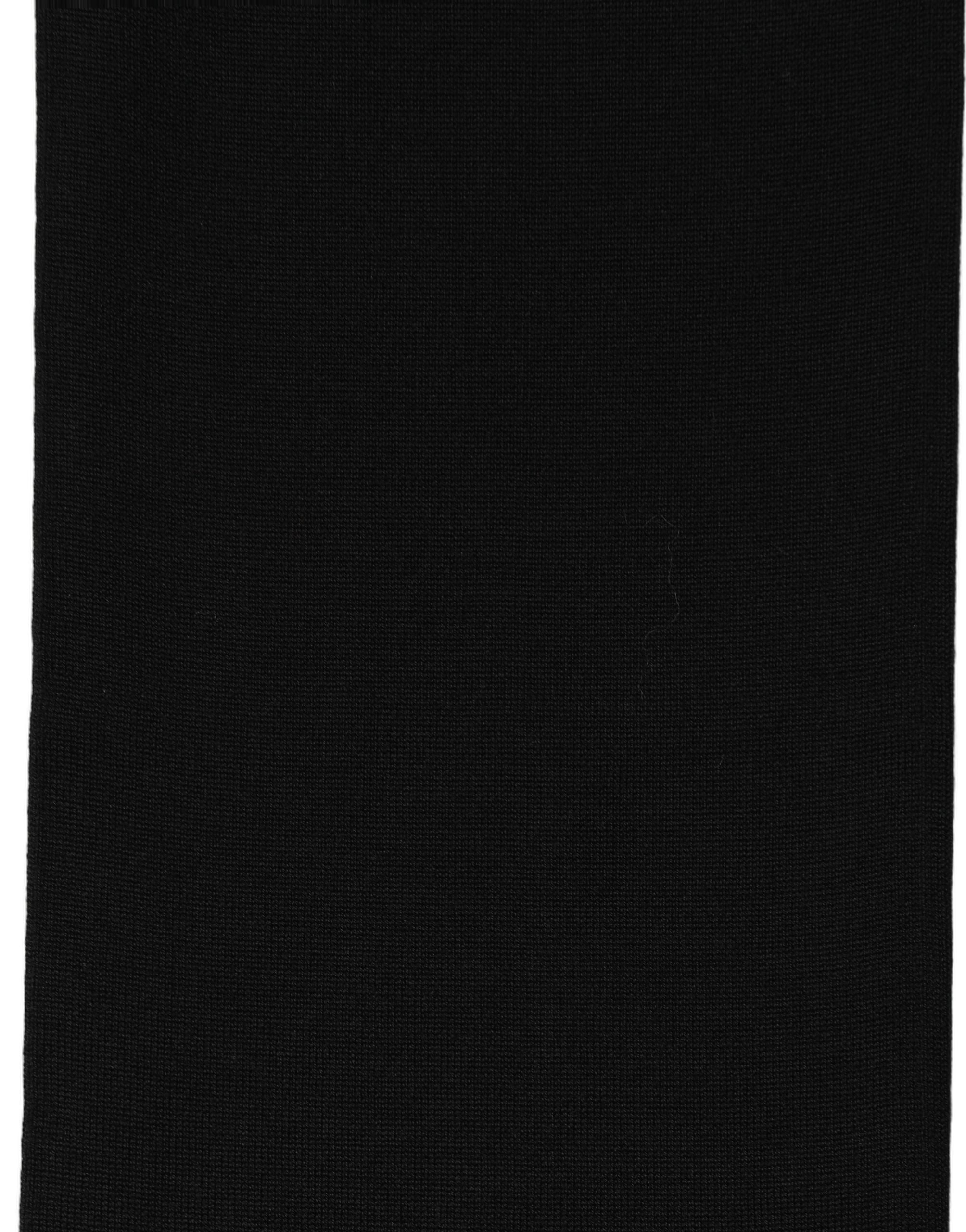 Dolce & Gabbana Schwarzer Wollschal Gestrickt Hals-Tuch Foulard Schal
