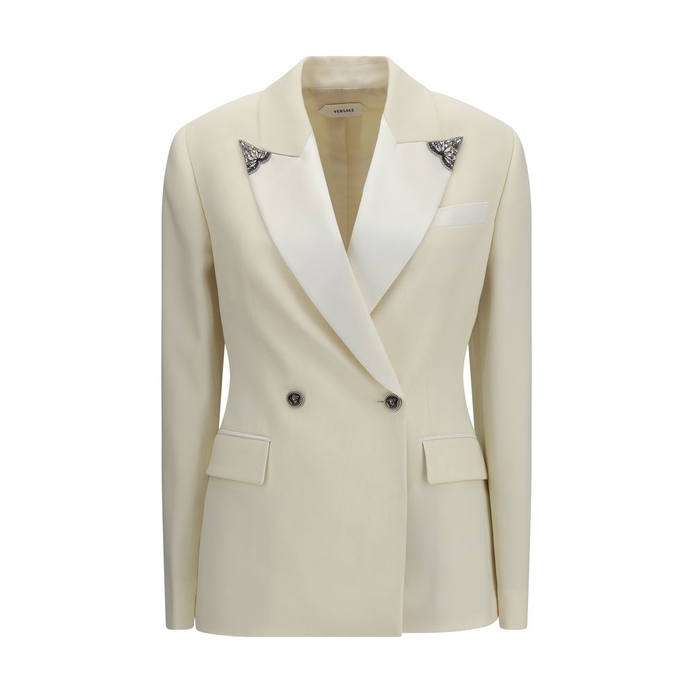 Versace Beige Woll-Blazer Oves Aries