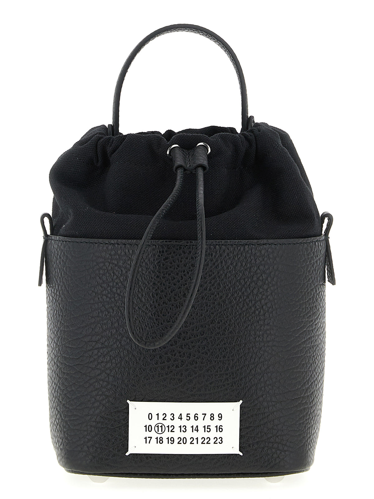 Maison Margiela Schwarze Kalbsleder-Umhängetasche