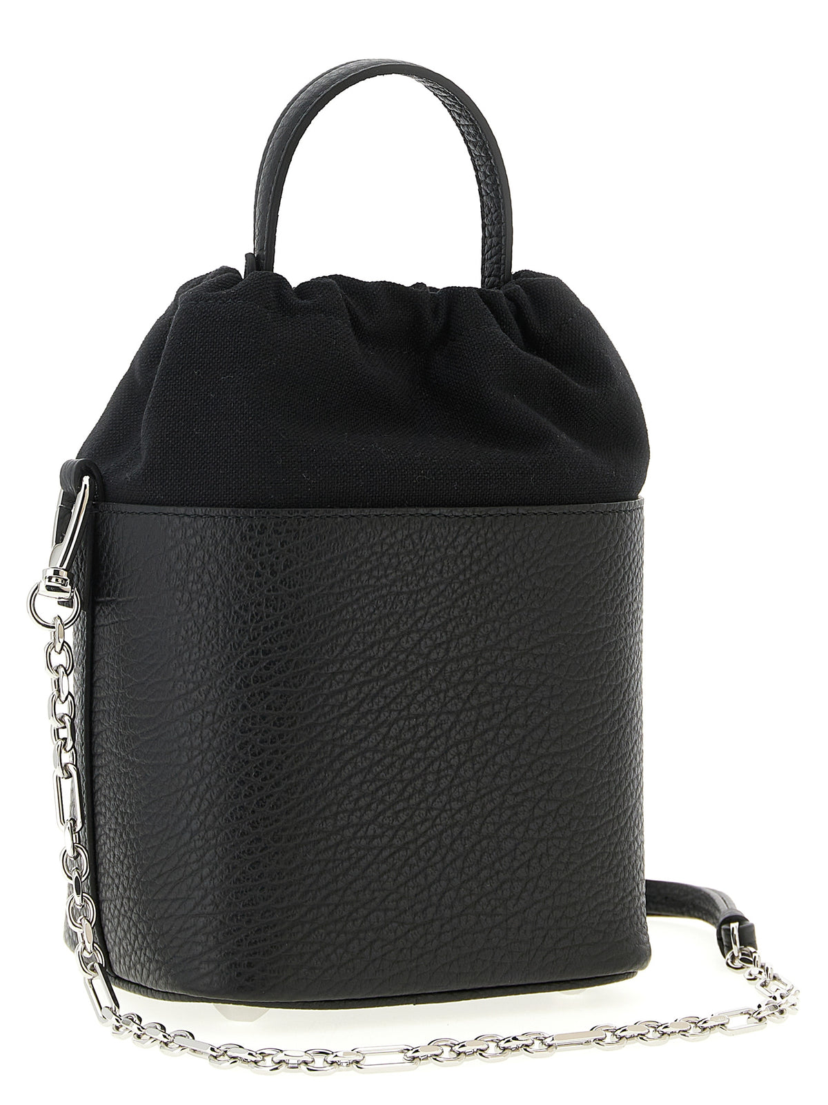 Maison Margiela Schwarze Kalbsleder-Umhängetasche