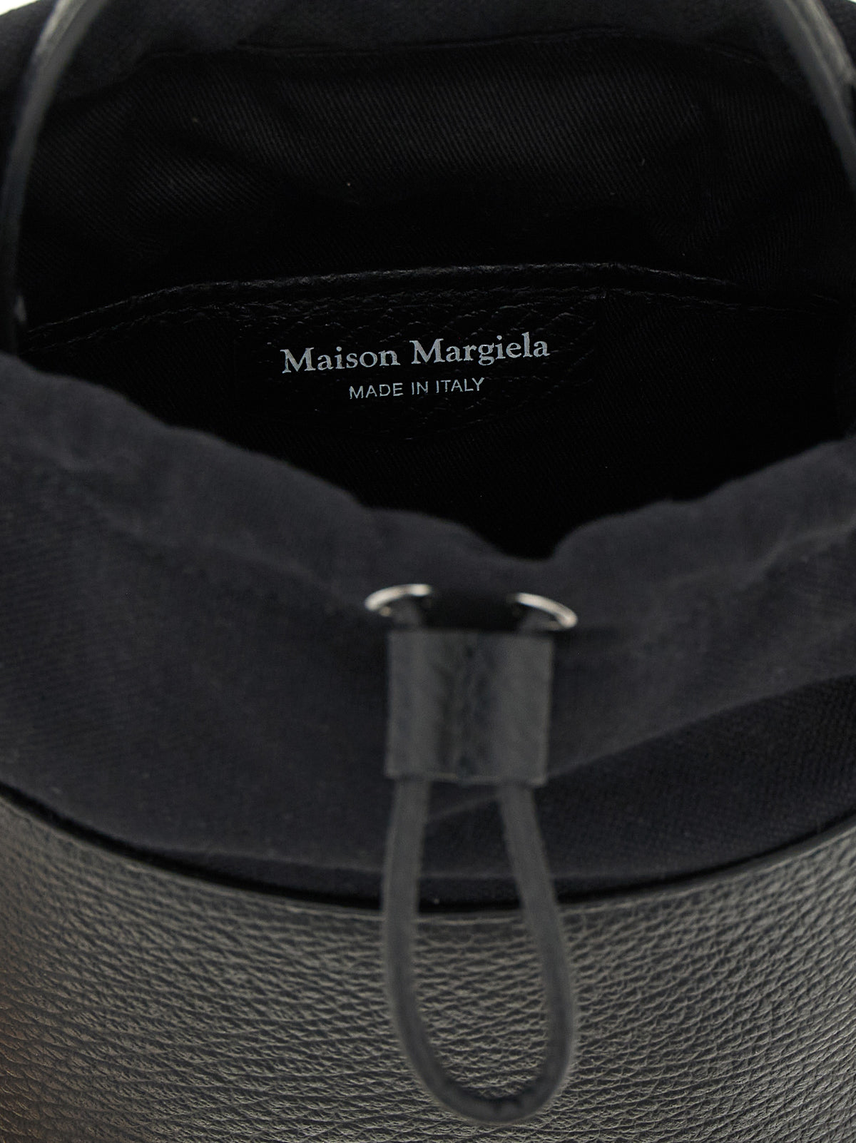 Maison Margiela Schwarze Kalbsleder-Umhängetasche