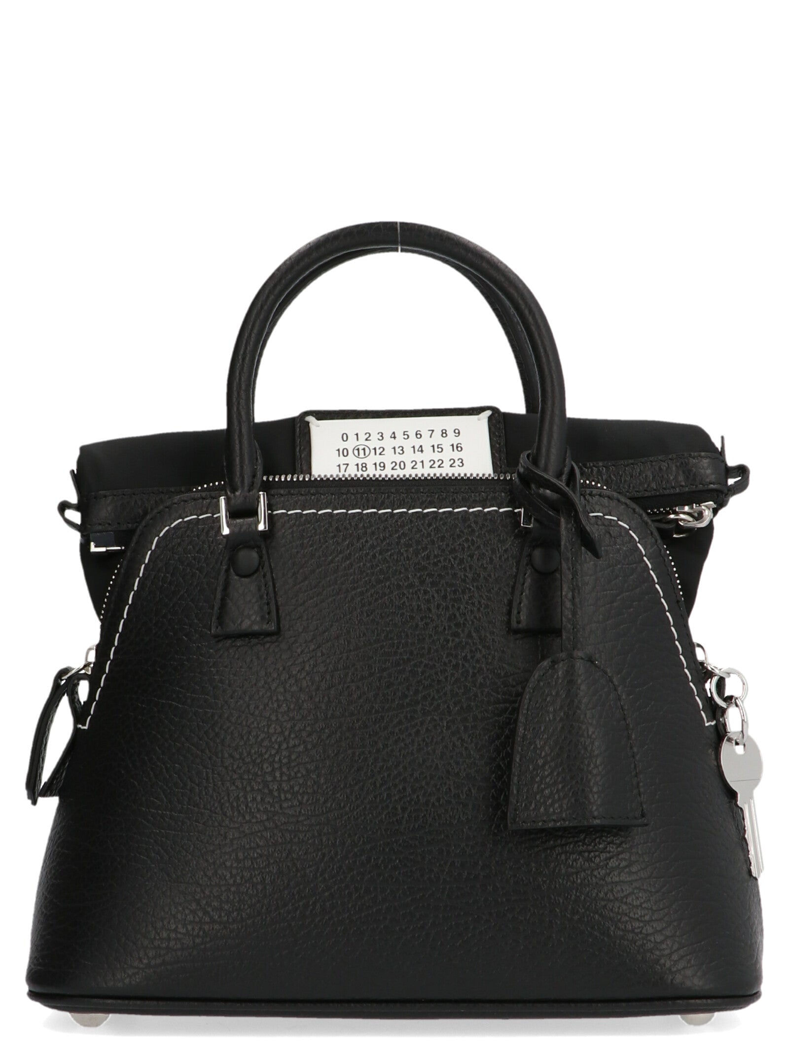 Maison Margiela Schwarze Kalbsleder-Handtasche