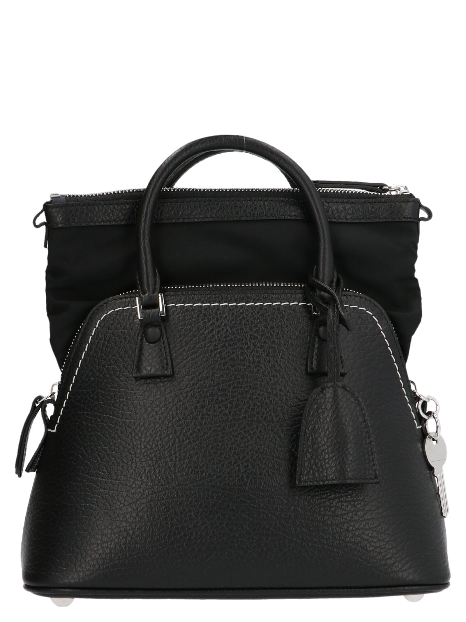 Maison Margiela Schwarze Kalbsleder-Handtasche