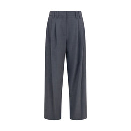 Brunello Cucinelli Graue Hose aus Wolle Ovis Aries