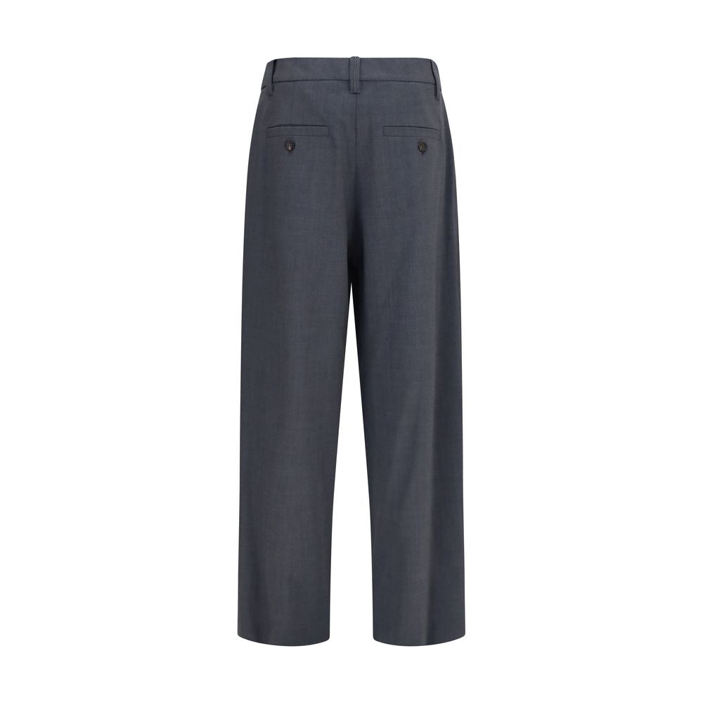 Brunello Cucinelli Graue Hose aus Wolle Ovis Aries