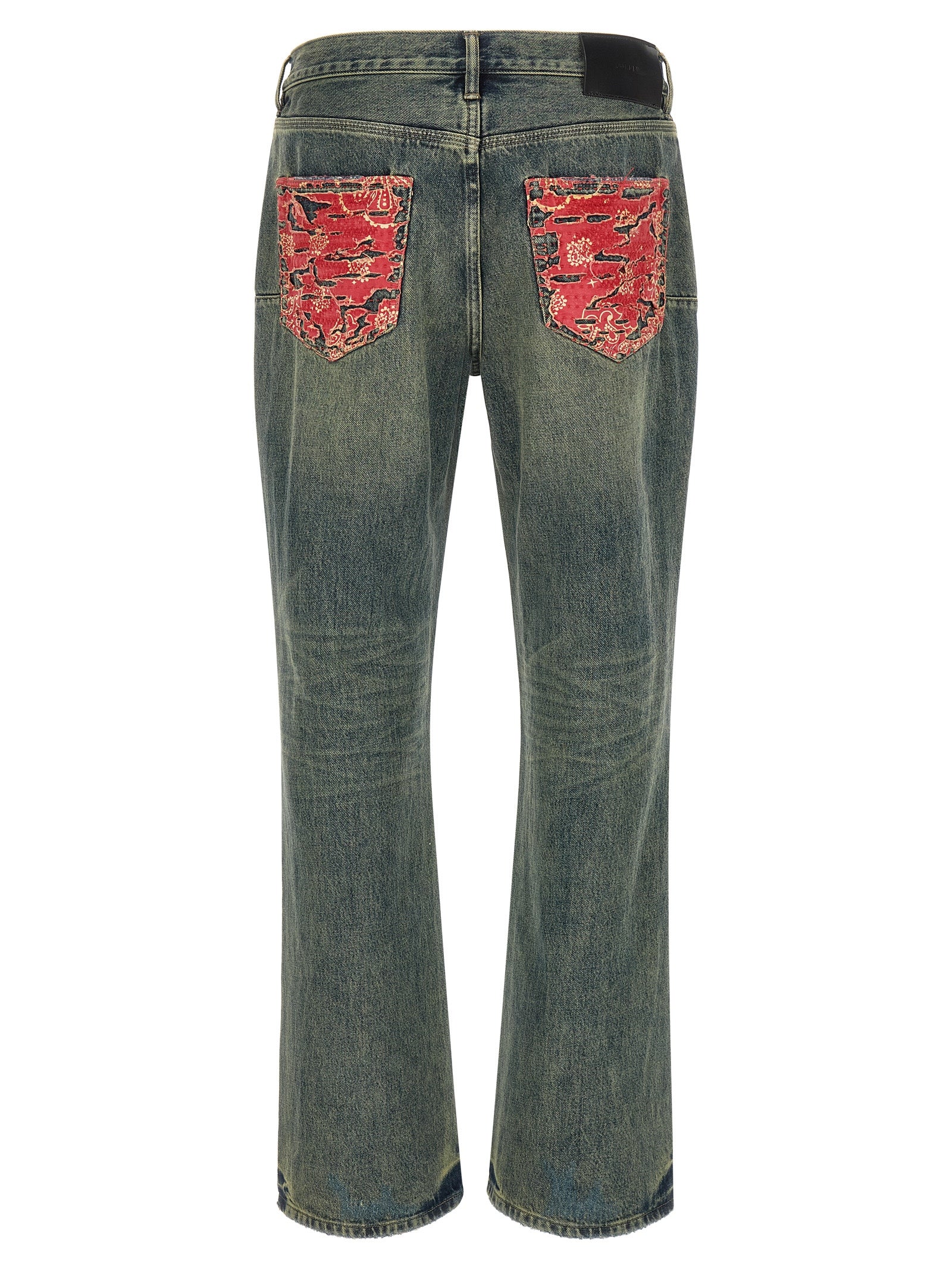 PURPLE Blaue Bootcut-Jeans aus Baumwolle