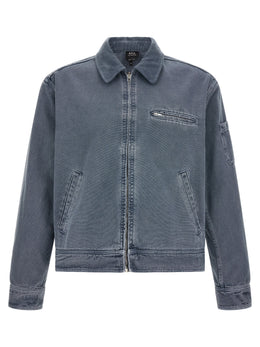 A.P.C. Graue Jeansjacke aus Baumwolle