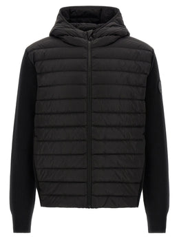 Canada Goose Schwarze Wolljacke in voller Länge