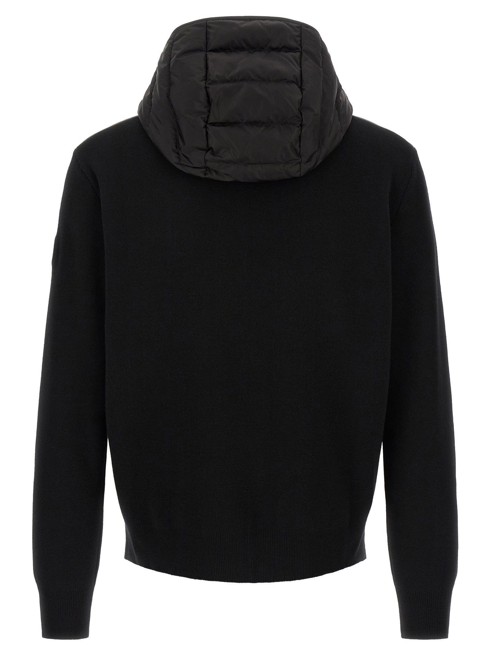 Canada Goose Schwarze Wolljacke in voller Länge