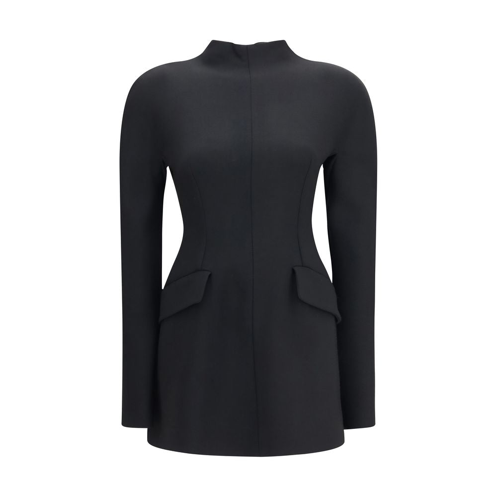 Max Mara Schwarzes Polyamid-Freizeitkleid