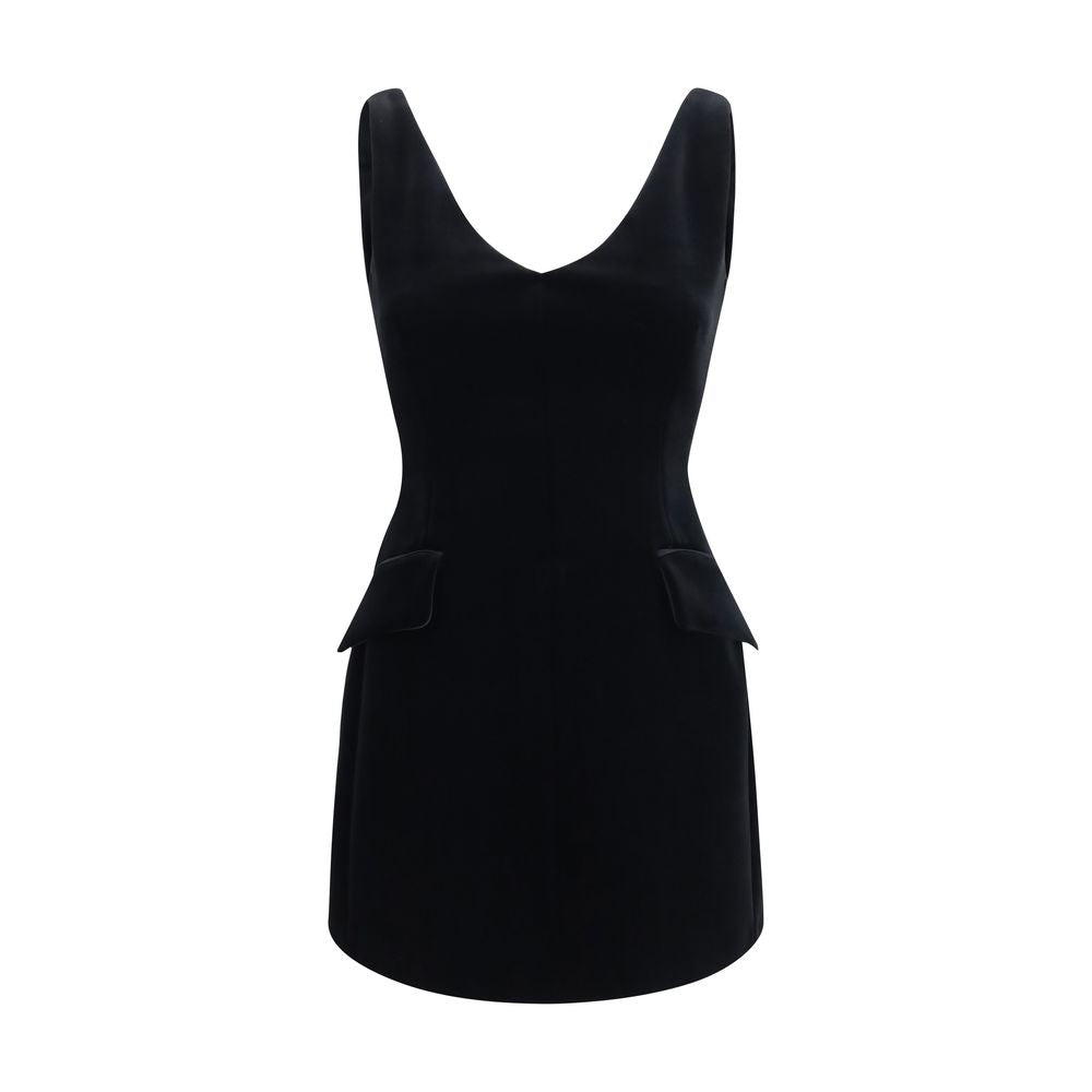 Max Mara Schwarzes Freizeitkleid aus Polyester
