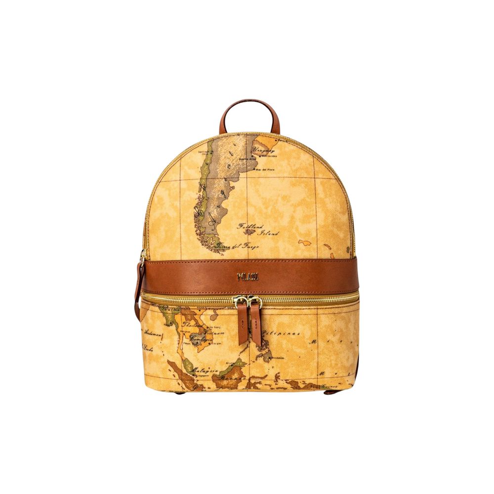 Alviero Martini Prima Classe Beiger Lederrucksack