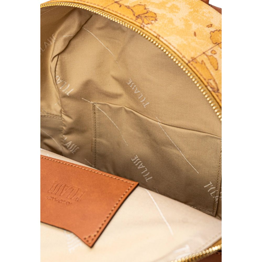 Alviero Martini Prima Classe Beiger Lederrucksack