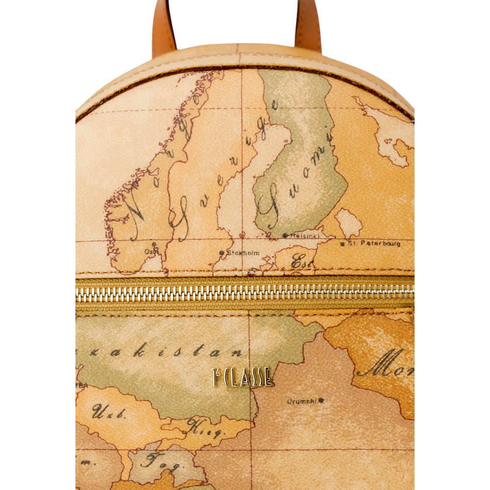 Alviero Martini Prima Classe Beiger Baumwollrucksack