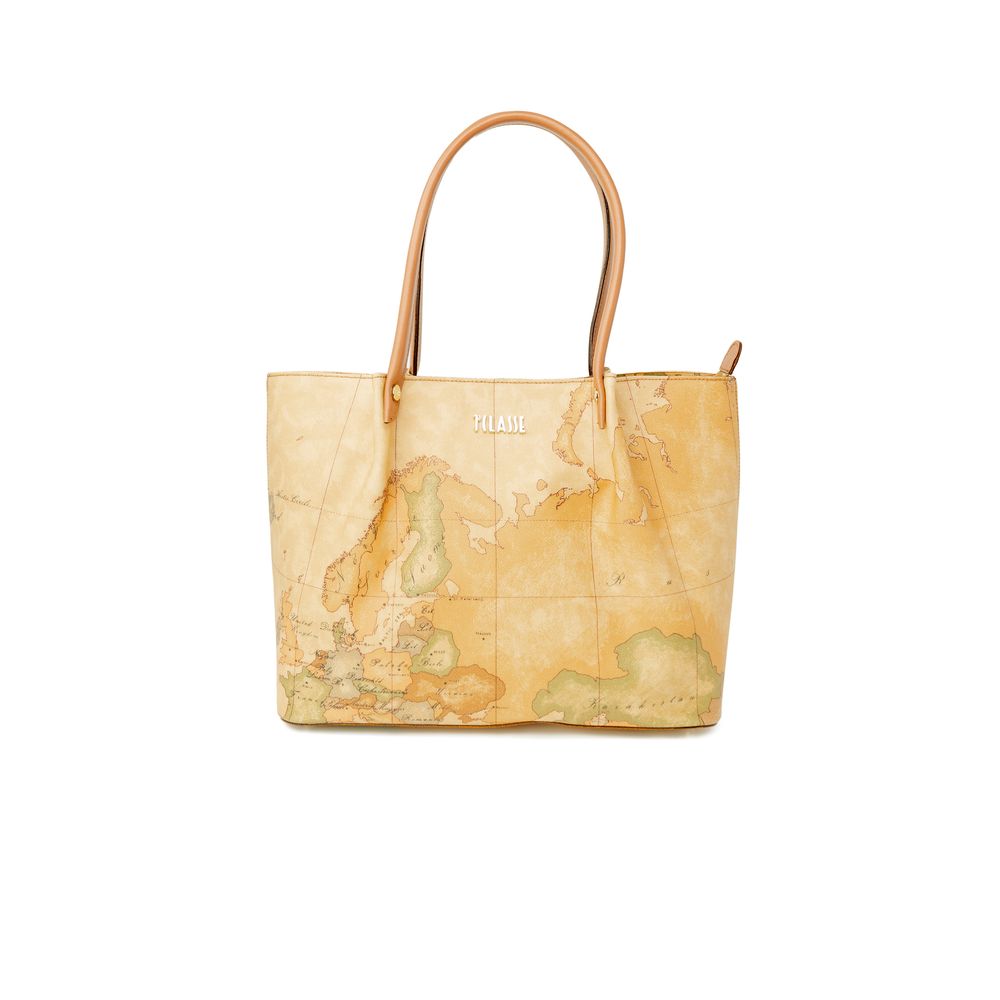 Alviero Martini Prima Classe Beige Leder Handtasche