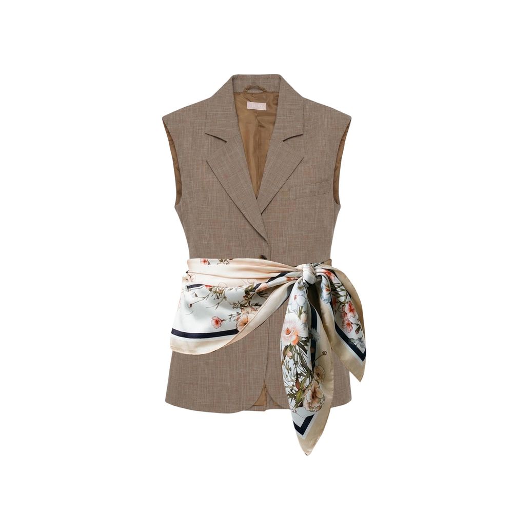 Liu Jo Beige Viskose Weste