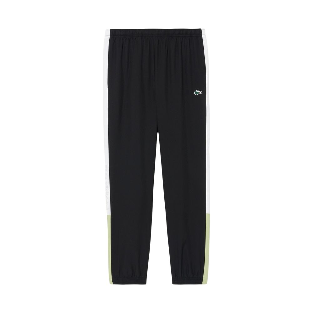 Lacoste Schwarz-weißer Polyester-Trainingsanzug