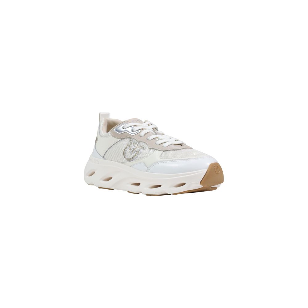 PINKO Weiße Leder Chunky Sneaker