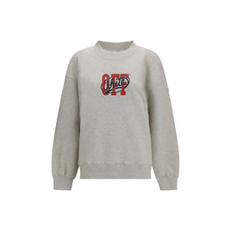 Off-White Grauer Baumwollpullover