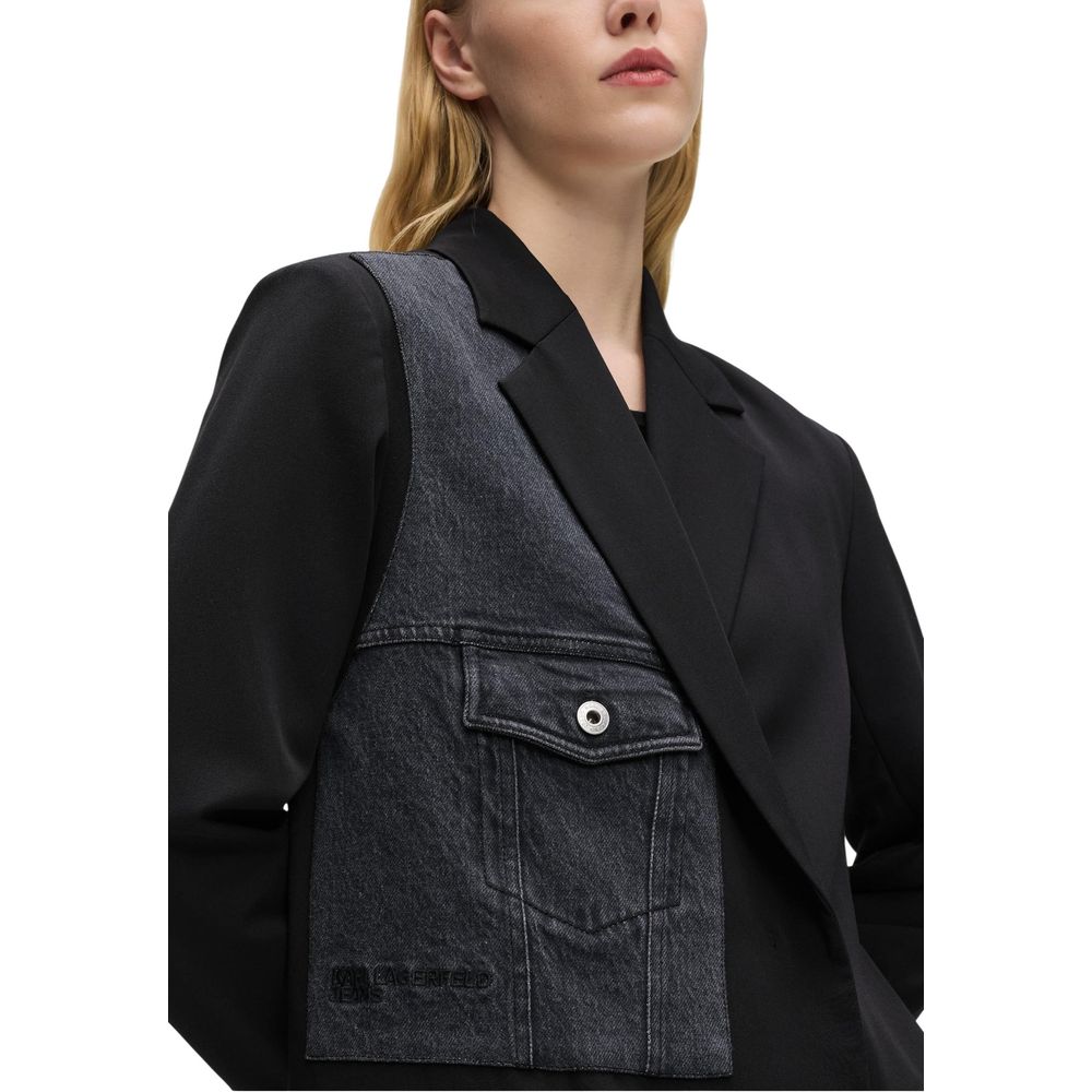 Karl Lagerfeld Schwarzer Blazer aus Polyester