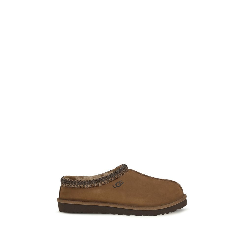 UGG Braune Nubukleder-Clogs