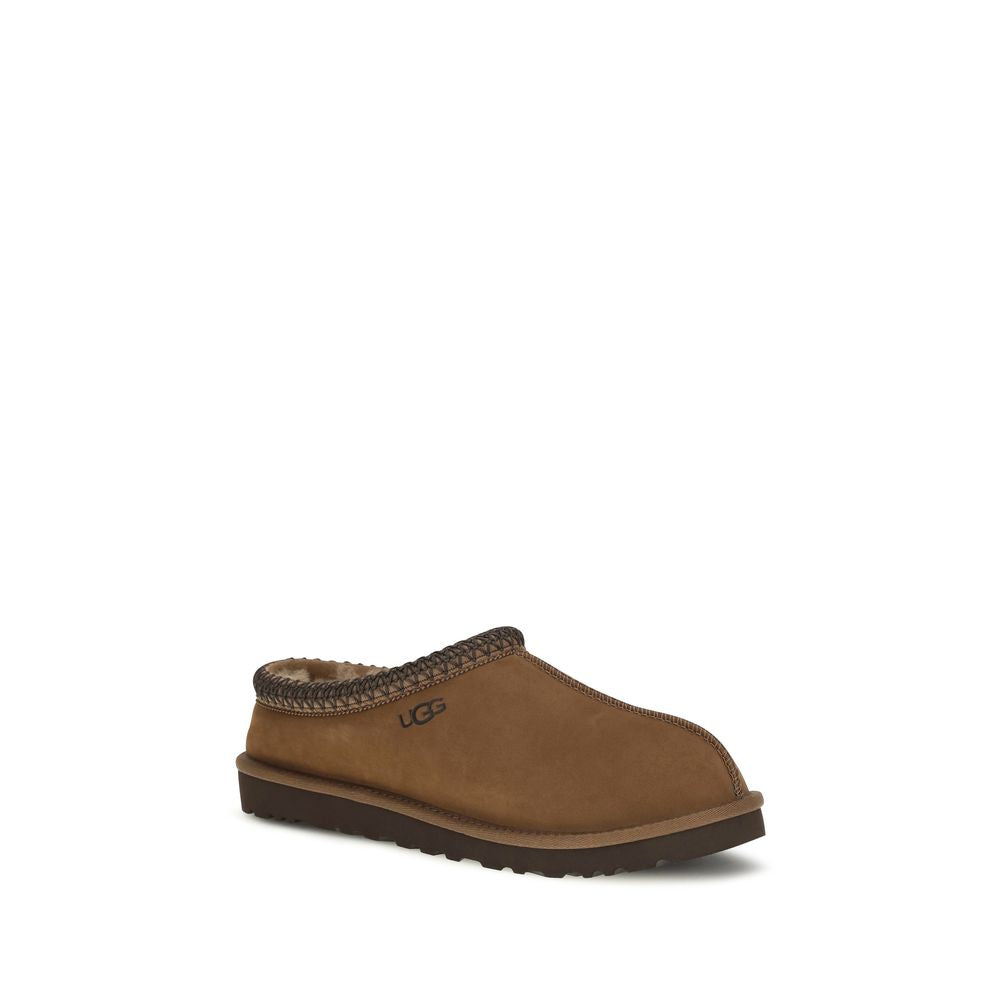 UGG Braune Nubukleder-Clogs