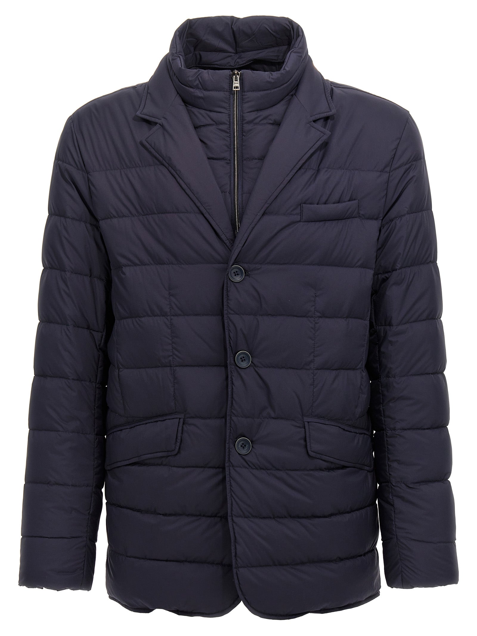 Herno Blauer Mantel aus Polyamid