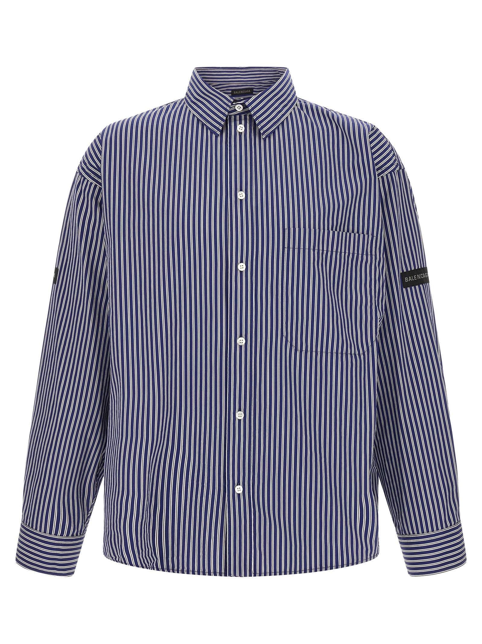 Balenciaga Blaue Baumwollbluse