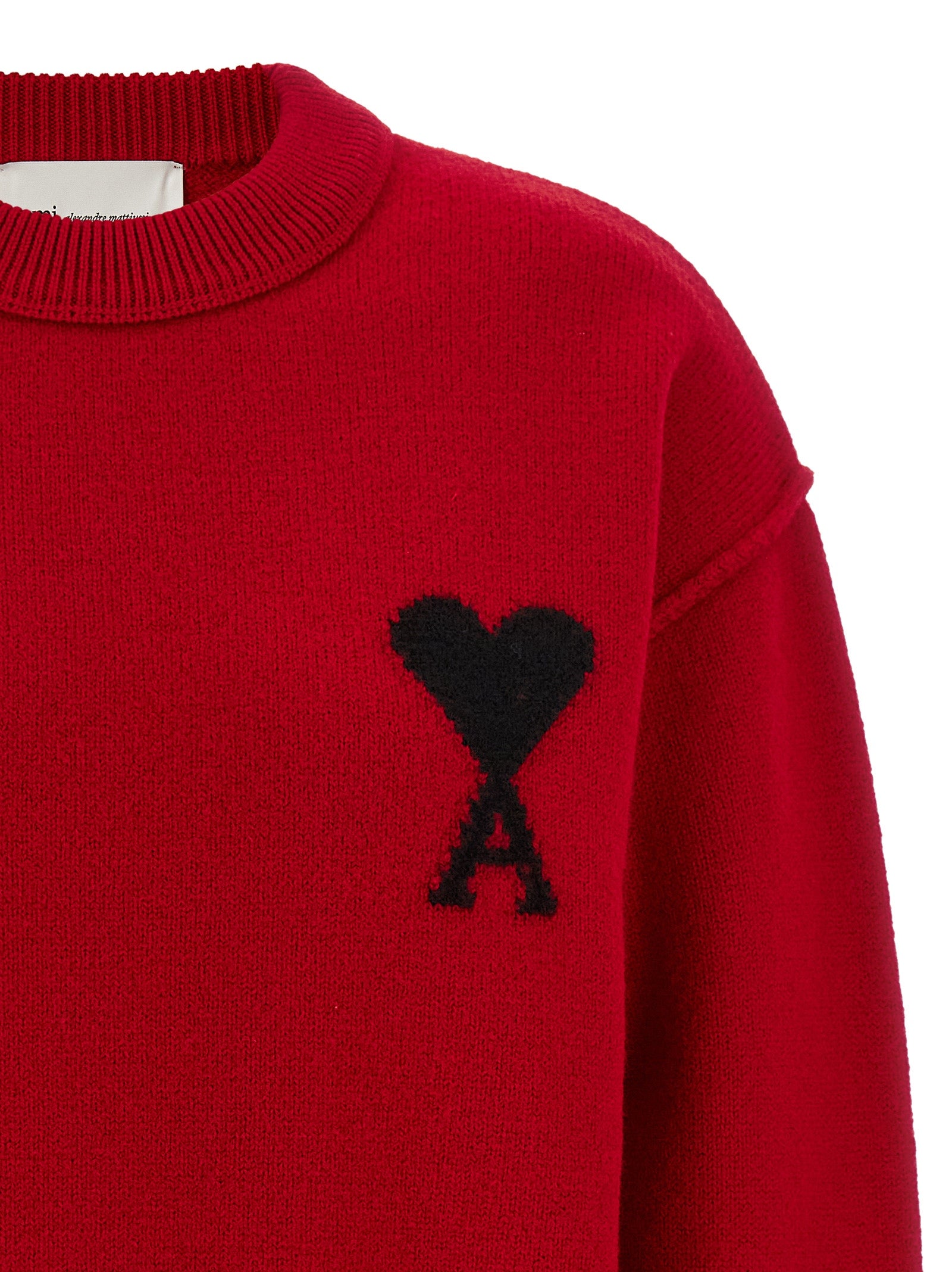Ami Paris Roter Wollcardigan