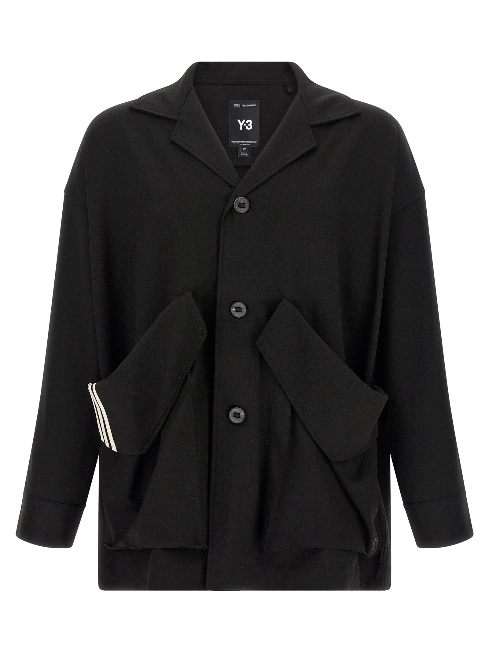 Y-3 Schwarzer Wollblazer