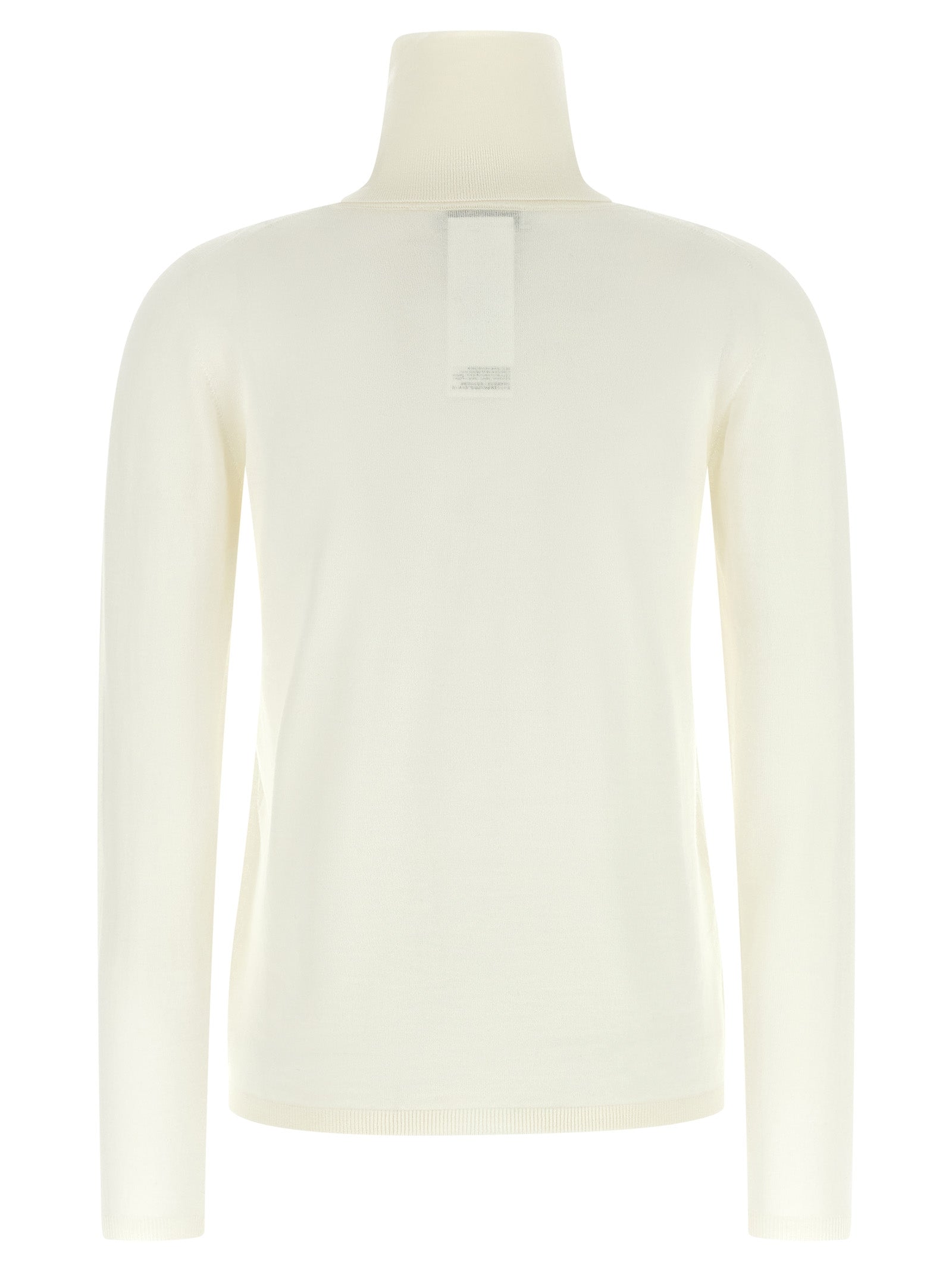 Max Mara Weiße Strickjacke aus reiner Schurwolle