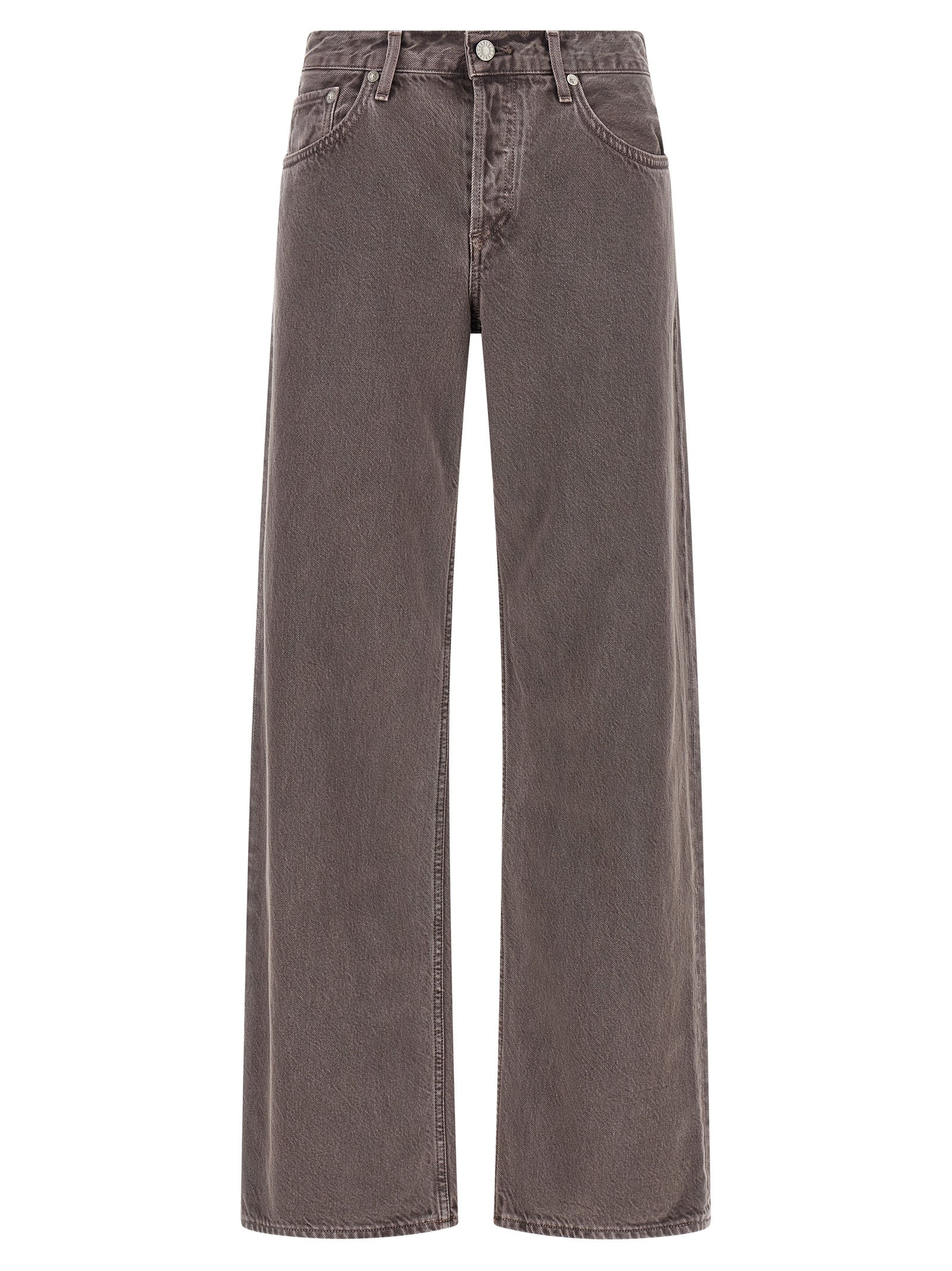 Agolde Jeans aus Baumwolle in Lila, Relaxed Fit