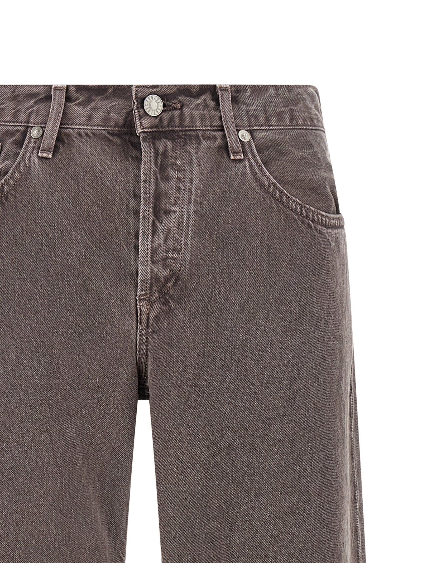 Agolde Jeans aus Baumwolle in Lila, Relaxed Fit