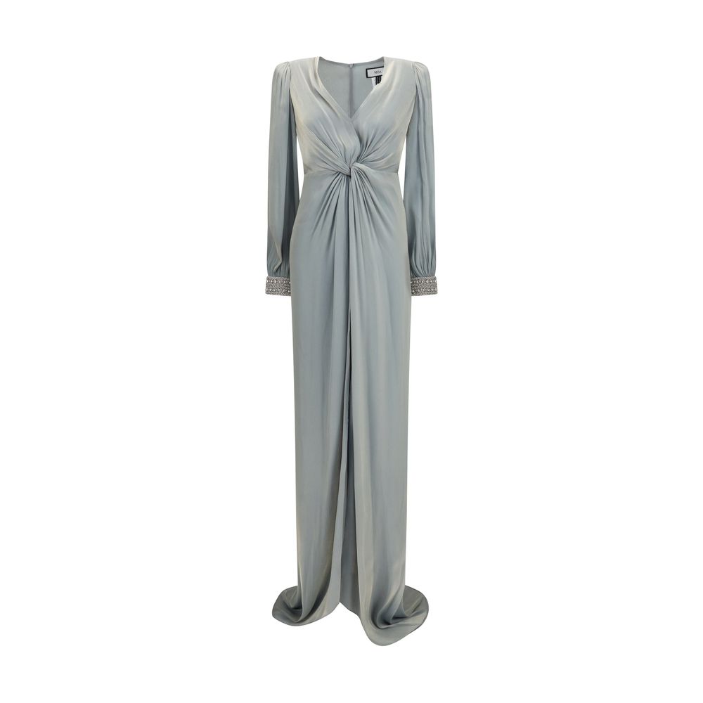 Nissa Zweifarbige Polyester-Freizeitkleid