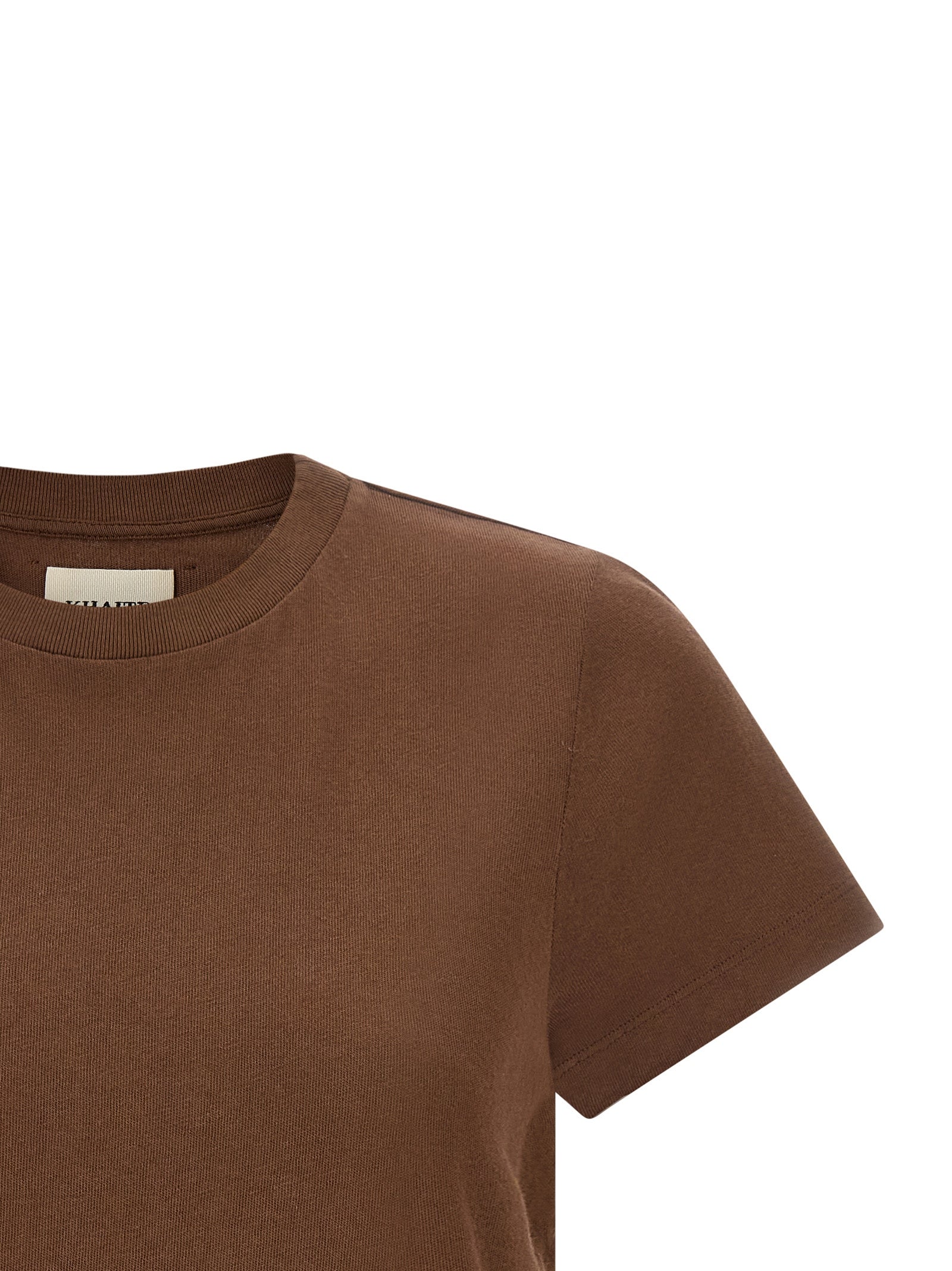 Khaite Braunes Baumwoll-T-Shirt