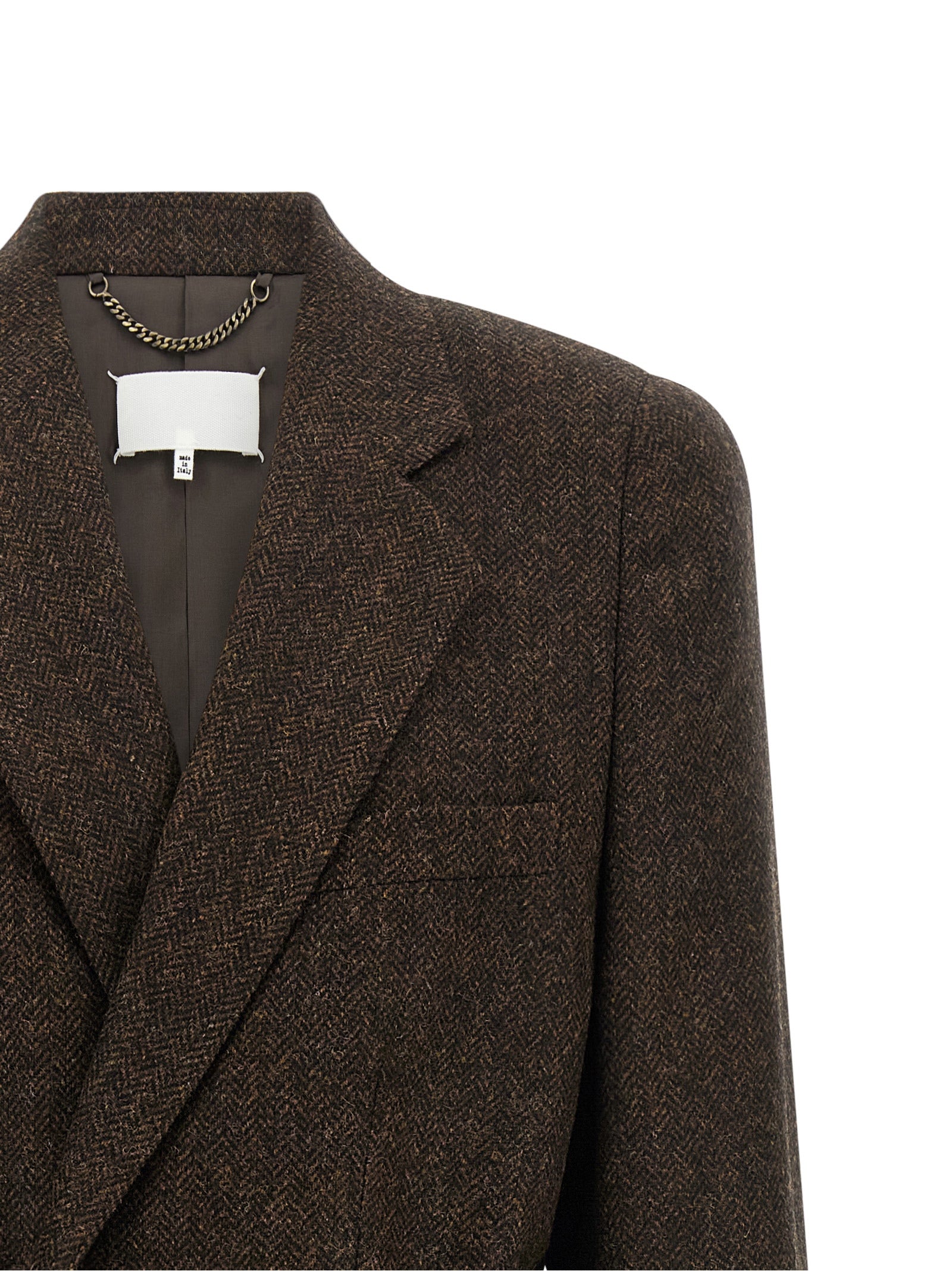 Maison Margiela Brauner Wollmantel
