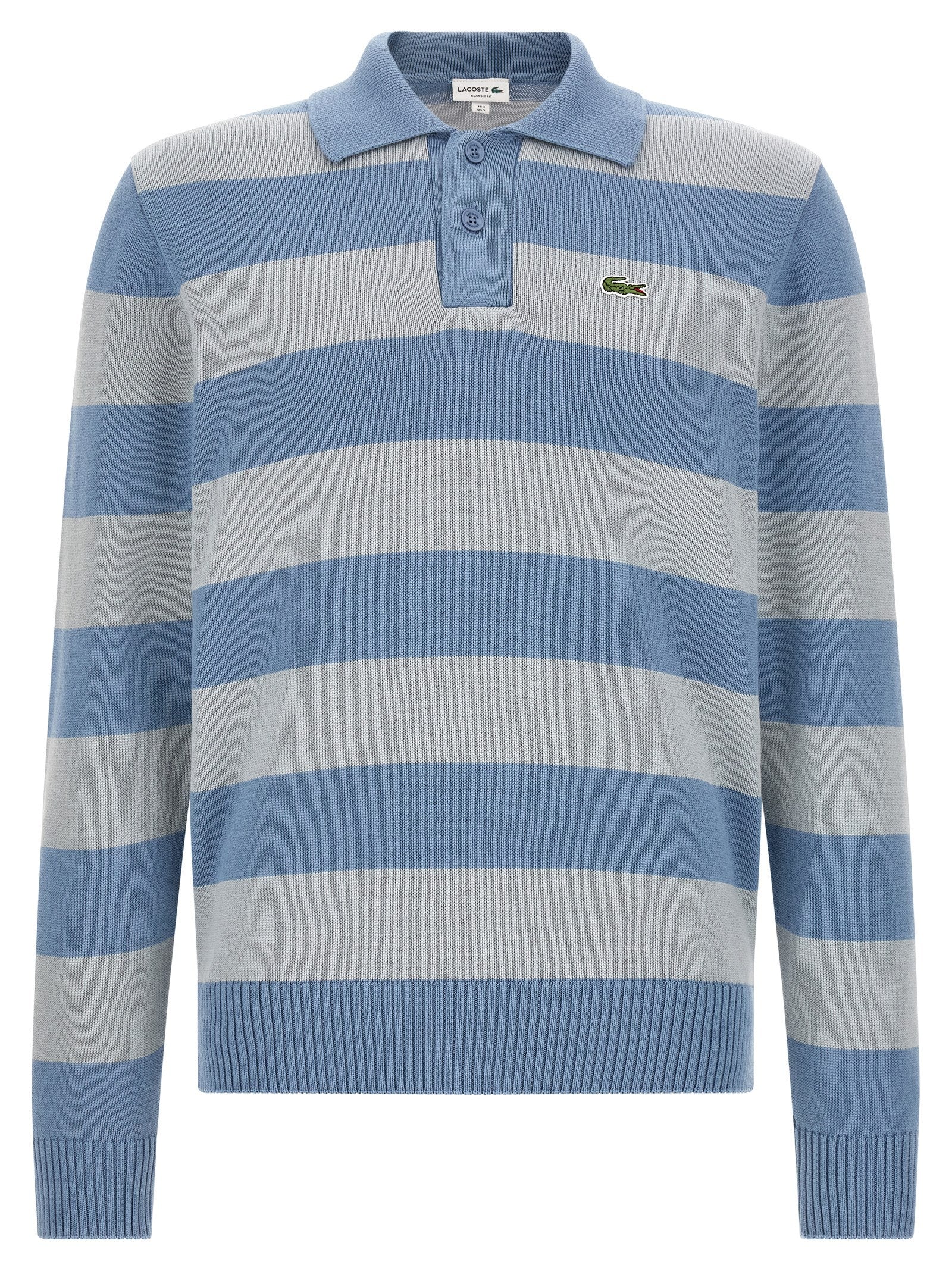 Lacoste Blaues Baumwoll-Polohemd