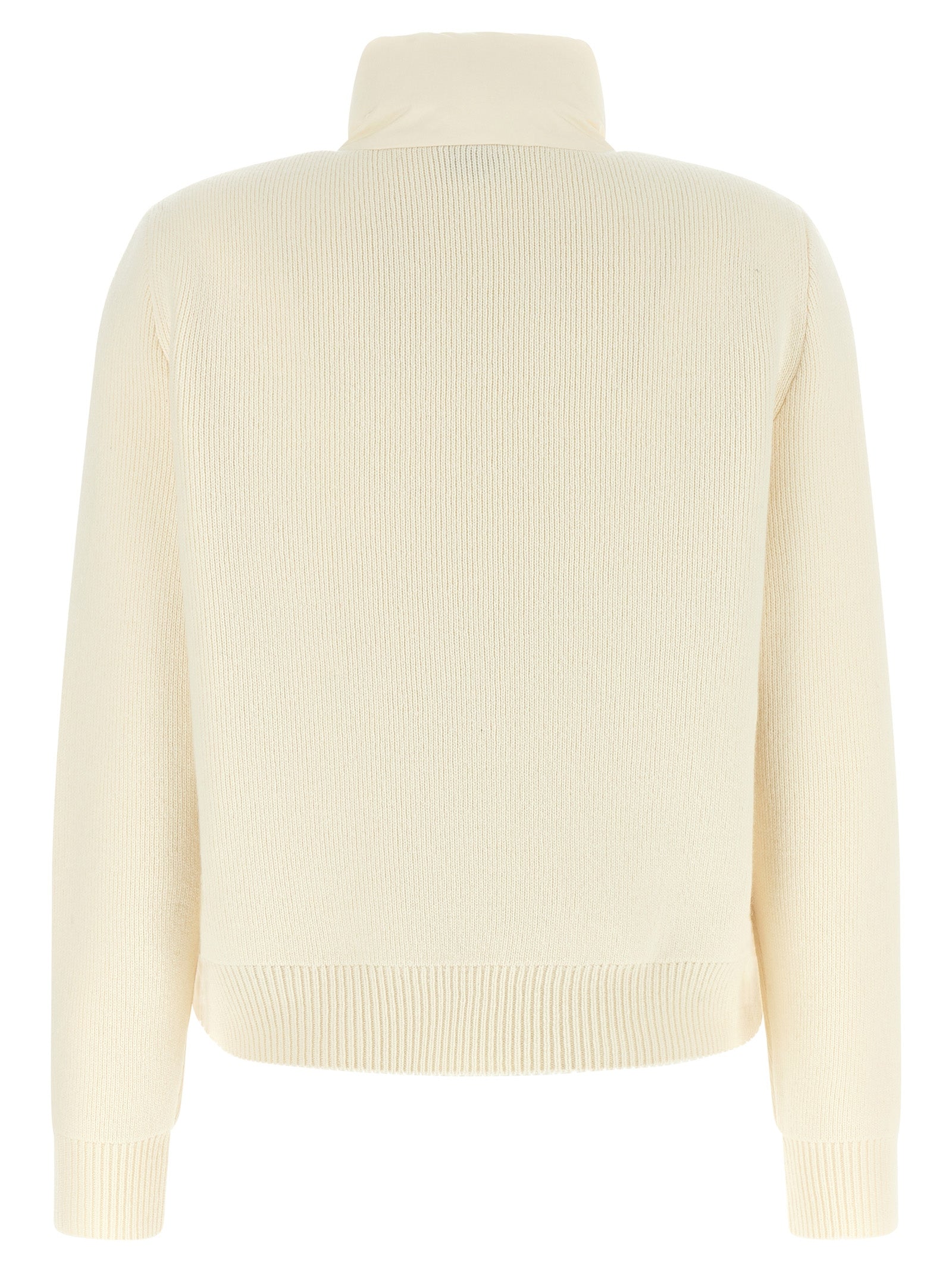 Moncler Weiße Strickjacke aus Polyester