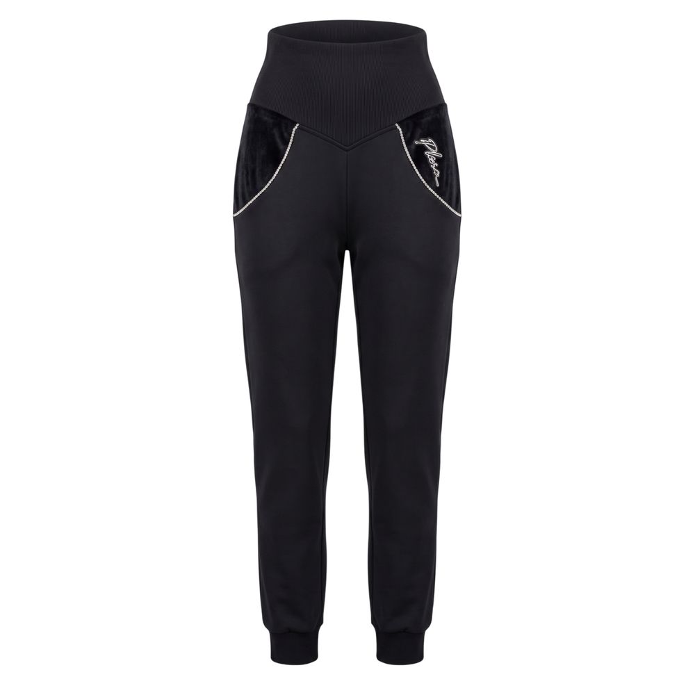Philipp Plein Schwarze Baumwoll-Sweatpants für Damen