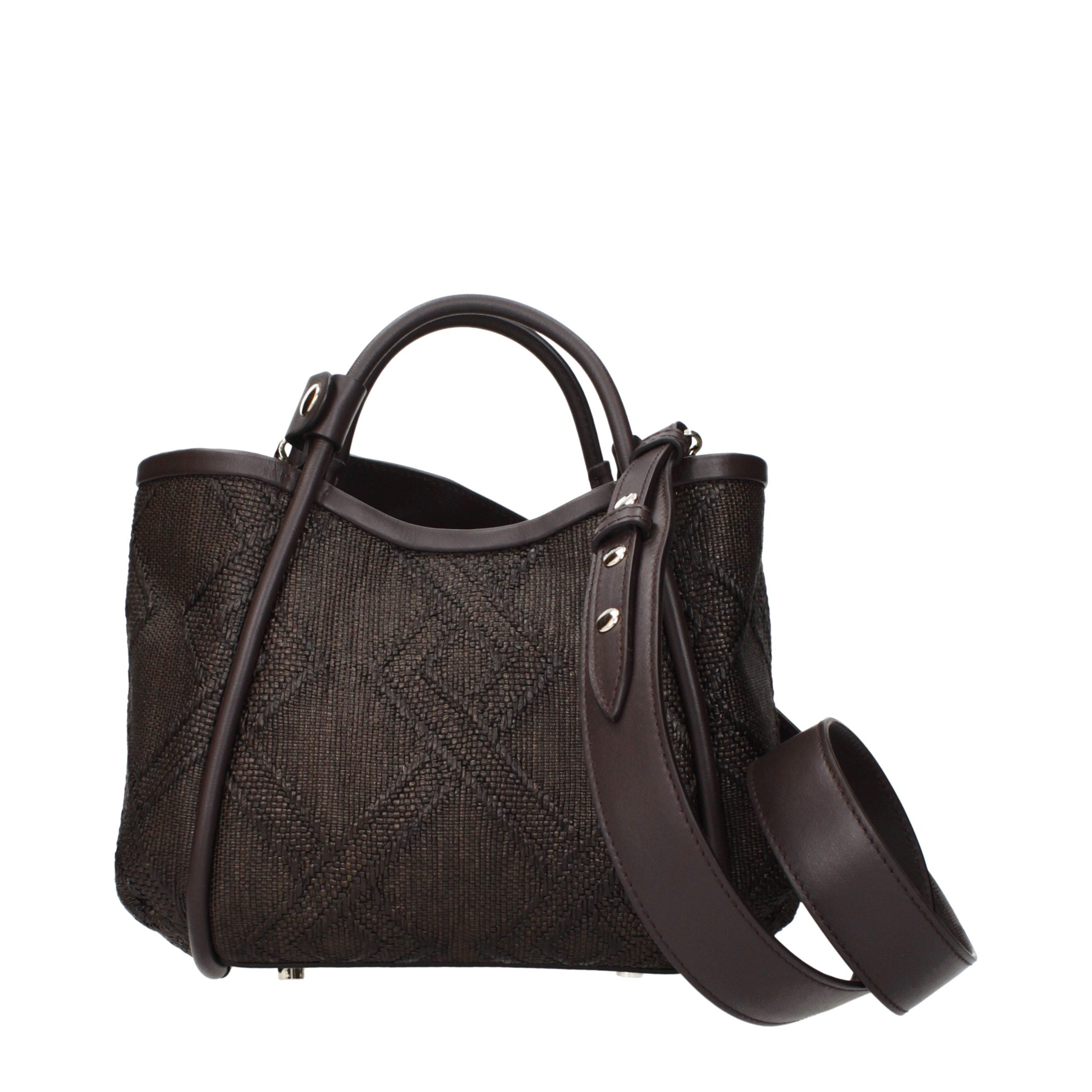 Max Mara Braune Kalbsleder Bos Taurus Handtasche