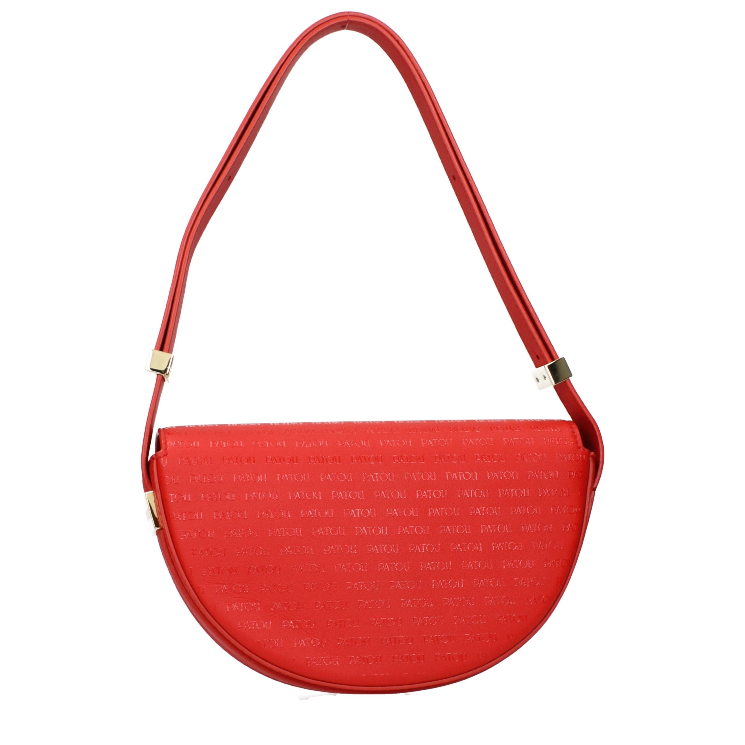 Patou Rote Leder Schultertasche